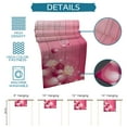 thumbnail image 7 of Table Runner Dresser Scarves 108 Inch Long, Happy Mother's Day Pink Love Heart Linen Dining Table Runners Blossom Flowers on Wood Board Tabletop Scarf for Wedding Holiday Party Kitchen, 7 of 7