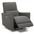 thumbnail image 4 of Maddie Home Modern Faux Leather Swivel Glider Recliner in Gray, 4 of 5