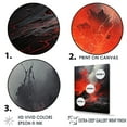 thumbnail image 3 of Designart "Explosive Volcanic Fury II" Volcano Wall Art Living Room, 3 of 7
