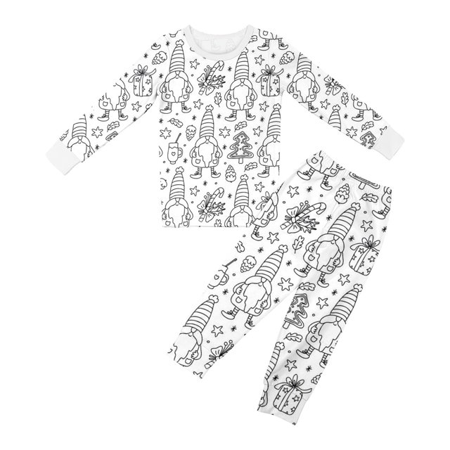 Kcodviy Kid Diy Hand Painted Baby Clothes Baby Clothes Homewear Set Colouring Pajama Girls Outfits Size 4 Sets for Boy and Cute Fall Outfits for Teen Girls Girl Can Play with Teen Outfits Girls and