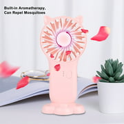 Arealer Mini Portable Fan 3-speed Adjustable USB Rechargeable Electric Fans 3 Gears Cooling ON OFF Switch Cute Air Cooler