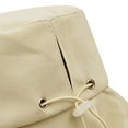 thumbnail image 6 of CUZIBR Women'S Summer Sun Hat Solid Color Adjustable Strap Large Wide Brim Beach Caps Foldable Cover Neck Flap Soft Top Travel Outdoor Vacation Uv Protection Hiking Fishing Hat,Beige,One Size, 6 of 7