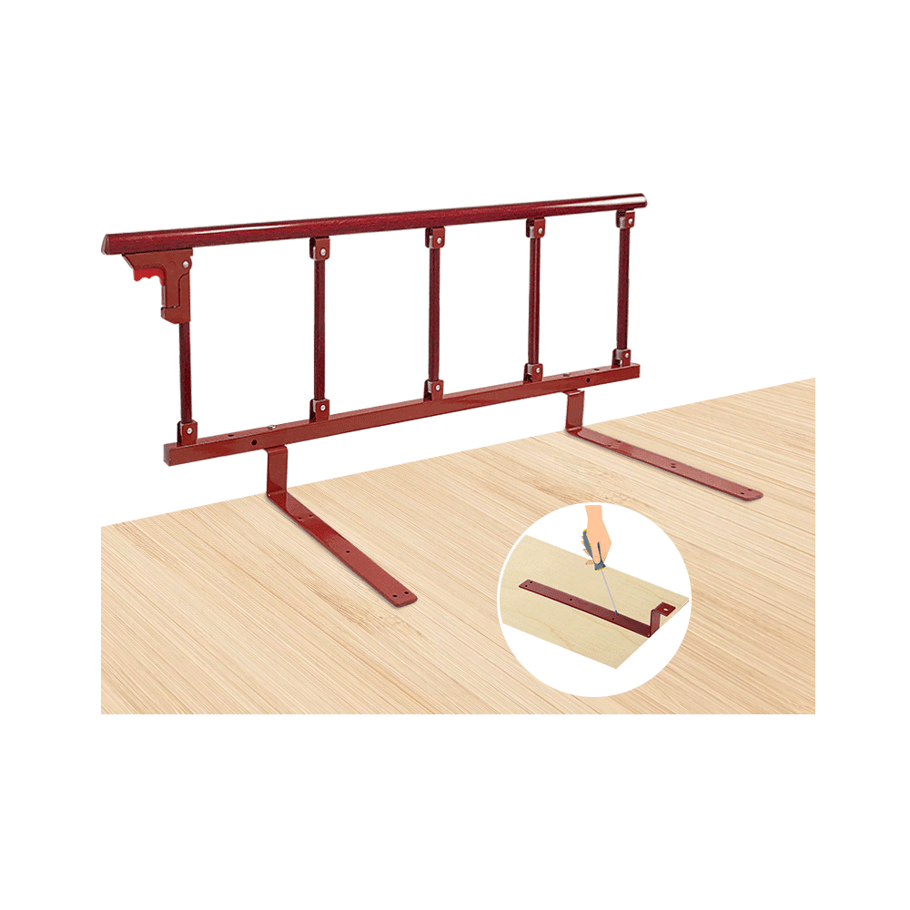 Bed Guard Rails for Adults Elderly Safety Railing Bedside Assist Bar Seniors Bed Grab Bar Swing