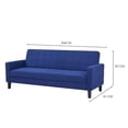 thumbnail image 4 of Sofá Cama HomeTrends Capitonado con almacenamiento Azul, 4 of 4
