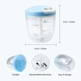 thumbnail image 2 of Manual Garlic Grinder Chopper Meat Cutter , Hand Pull Chop Chopper Manual Food Processor (Blue-L), 2 of 8