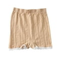 thumbnail image 2 of Lace Panties Women's Multi-Color Solid Color Seamless Dough Twists Pants Lace Lace Cotton Slip Seamless Mid Waist Fresh Underwear Pants Khaki Free Size, 2 of 8