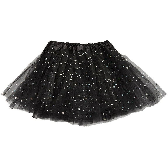 Wenchoice Black Sparkle Star & Dot Tutu - Girls One-Size