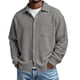 thumbnail image 1 of Top Abrigo Hombres Sólido Casual Manga Larga Botón Arriba Camisa para el Uso Diario de Verano, Moda Al Aire Libre Tops, 1 of 7