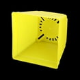 thumbnail image 3 of Plastic Square Flower Plant Pot Saucer Holder Yellow for Balcony 4 x 4 Inch 10pcs, 3 of 4
