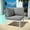 White Gray, variant on Modway Harmony Outdoor Patio Aluminum Corner Sofa, Multiple Colors