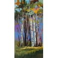 thumbnail image 2 of Slivka, Jane 14x24 Gold Ornate Wood Framed with Double Matting Museum Art Print Titled - Island Trees, 2 of 4