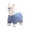Blue, variant on HKEJIAOI Animal Footstool Upholstered Ottoman Bench Furry Sheep for Living Room Dorm Foot Rest Step Stool Padded Seat Wood Foot Heavy Duty Decorative