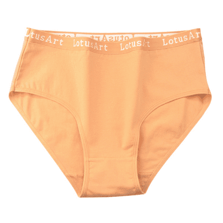 Fulorrnie Underwear for Women Comfort High Waist Seamless Panty Cute Boxer Briefs Elastic Waistband Panties Yellow XL