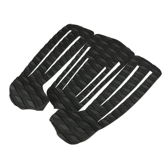 Wosthever Almohadilla de tracción para cubierta de 3 uds., alfombrilla antideslizante para Surf, almohadillas de alta resistencia para surfear Deportes acuáticos Negro