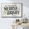 thumbnail image 5 of Merry Sentiment II - Framed Gallery Wrapped Holiday Canvas - 17 x 25 - Silver Frame, 5 of 8