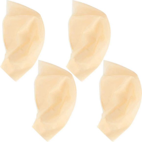 Bald Caps Latex Bald Cap For Adults Makeup Bald Head Wig Cap Costume Accessory 4pcs
