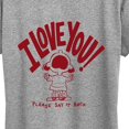 thumbnail image 3 of Peanuts - I Love You Please Say it Back Short Sleeve Graphic T-Shirt, 3 of 6
