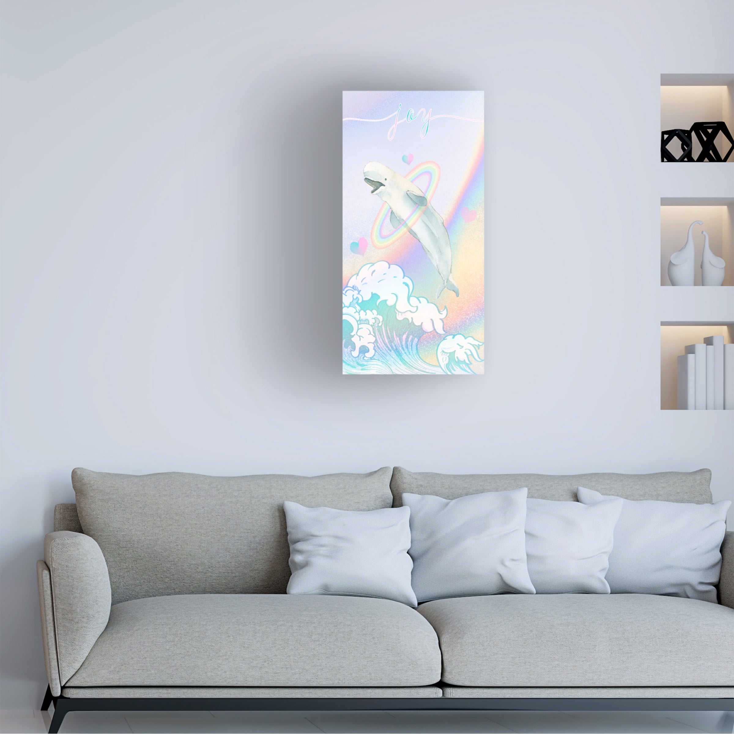 The Font Diva 'Baby Beluga' Canvas Art