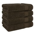 thumbnail image 5 of Cotton Paradise 100% Cotton 4 Piece Turkish Bath Towel Set, Soft Plush Towels Clearance Bathroom Set, Brown, 5 of 6