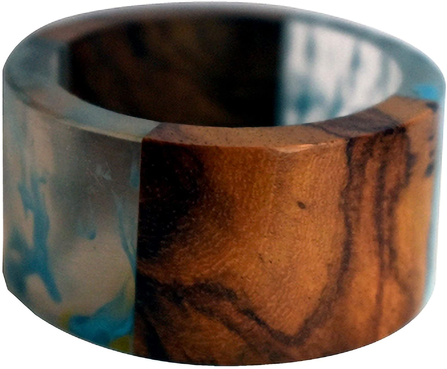 6, Design 1 UNI_Crafts Wooden & Resin Napkin Ring Set for Dining Table Decoration