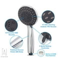 thumbnail image 5 of Gustave High Pressure Handheld Shower Head Hose Kit, 5 Spray Settings Hand Held Showerhead with G1/2" Water Flow Control Valve and 79inches(6.5ft) Stainless Steel Hose, 5 of 9