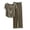 Army Green, variant on Women's Modal Cotton Polyester Sleepwear Set Short Sleeve Square Neck Top + Wide Leg Pants Loose Fit 2XL Casual Loungewear Pajama Sets for Women