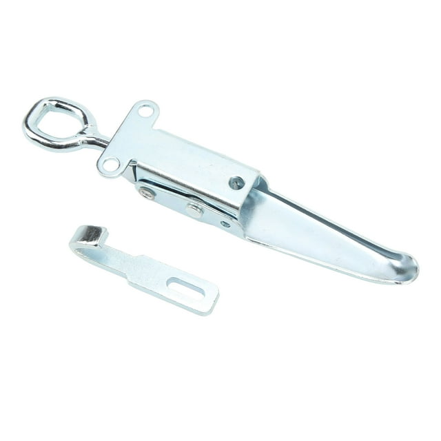 Cerrojo de resorte para remolque, resistente, de hierro galvanizado, con hebilla para manija de puerta, cerradura de seguridad, pestillo de abrazadera para caravana, autocaravana