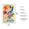 thumbnail image 2 of Olympia Music Hall Paris France - formally known as the Montagnes Russes - Vintage French Advertising Poster by Jules Chéret c.1898 - Fine Art Matte Paper Print (Unframed) 30x44in, 2 of 4