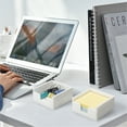 thumbnail image 5 of 2-Pack Pure Silicone Sticky Note Holder Set - Durable, Non-Slip White Desk Organizer for Home & Office, 5 of 7