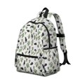 thumbnail image 2 of Black Cat and Plant White Pattern Cute School Backpack with Padded Back and Adjustable Shoulder Straps 13.4"x11"x4.7", 2 of 5
