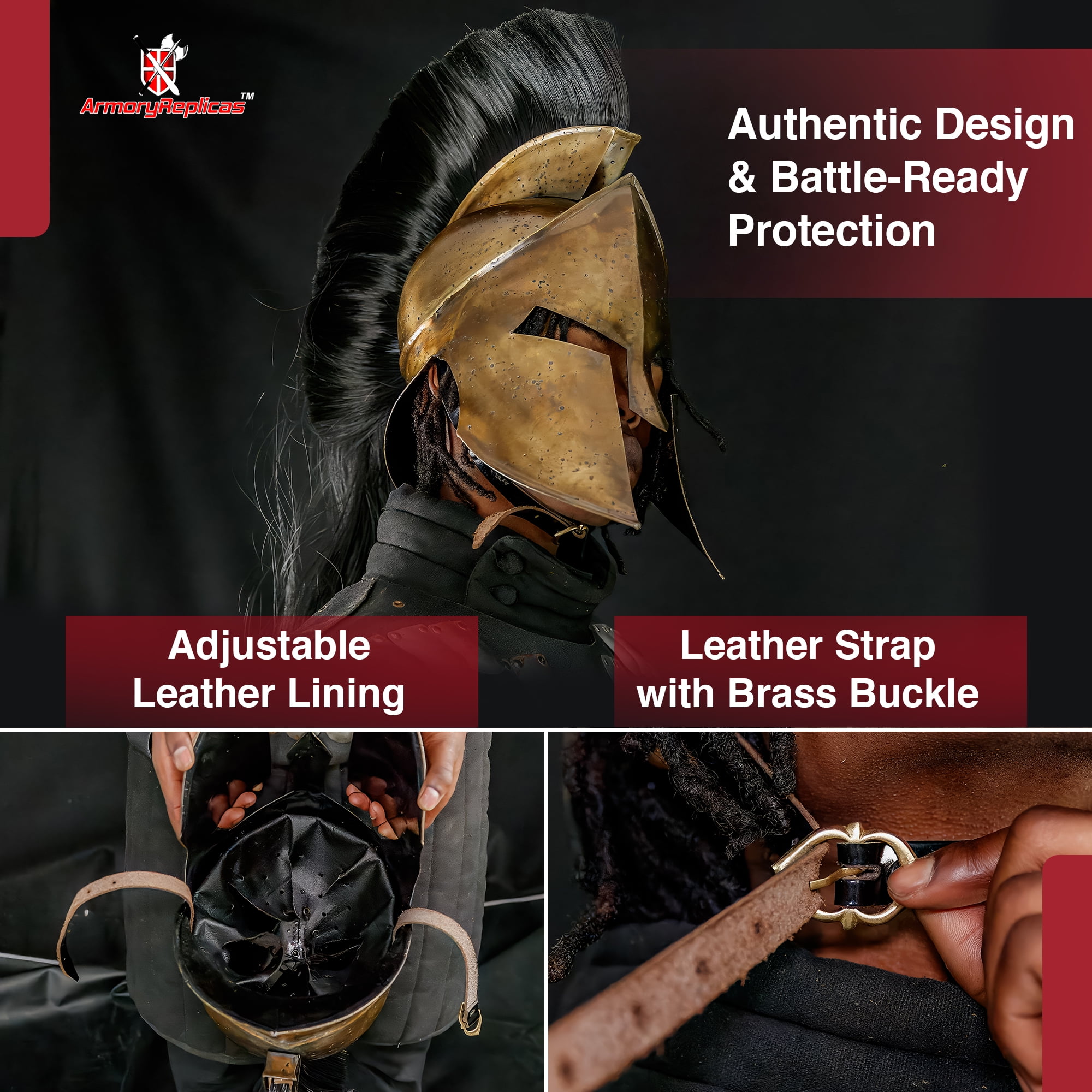 Armory Replicas Dark Legionnaire Greek Corinthian Helmet 20