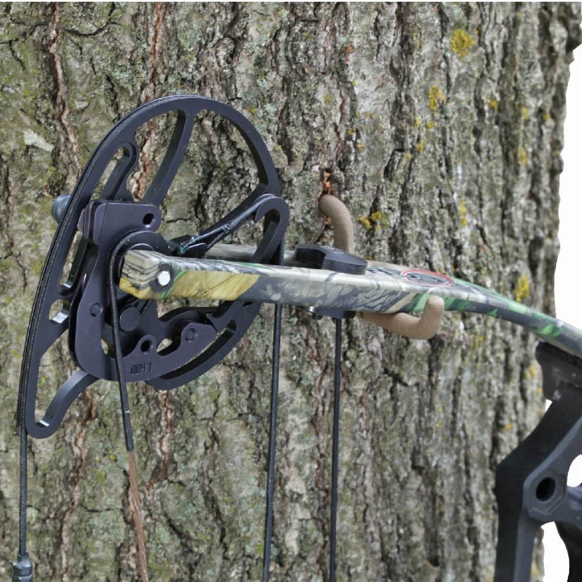 (4 pack) Allen Company Screw-In Gear Hanger Hook - Quiet Rubberized Coating - Brown