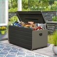 thumbnail image 6 of Deck Boxes, 200 Gallon Modern Waterproof Outdoor Storage for Patio Garden Pool | Slate Gray | Plastic, 6 of 12