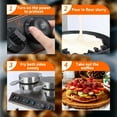 thumbnail image 6 of Commercial Waffle Maker, Electric Waffle Making Machine, Non-Stick Waffle Iron Machine 50-250℃ 110V 2400W for Home, Restaurant and Snack Bar - 2 Heads, 6 of 7
