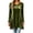 Green 10, variant on Karymi Solid Velvet Tunic Womens Tops, Crew Neck Half Button Long Sleeve Loose A-line Hem Pullover