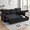 Black, variant on Convertible Sleeper Sofa Bed 86" L Shaped Sectional Couch with Pull Out Bed & Reversible Storage Chaise, Modern Linen Fabric Sofa Couch for Living Room Apartment (Black)