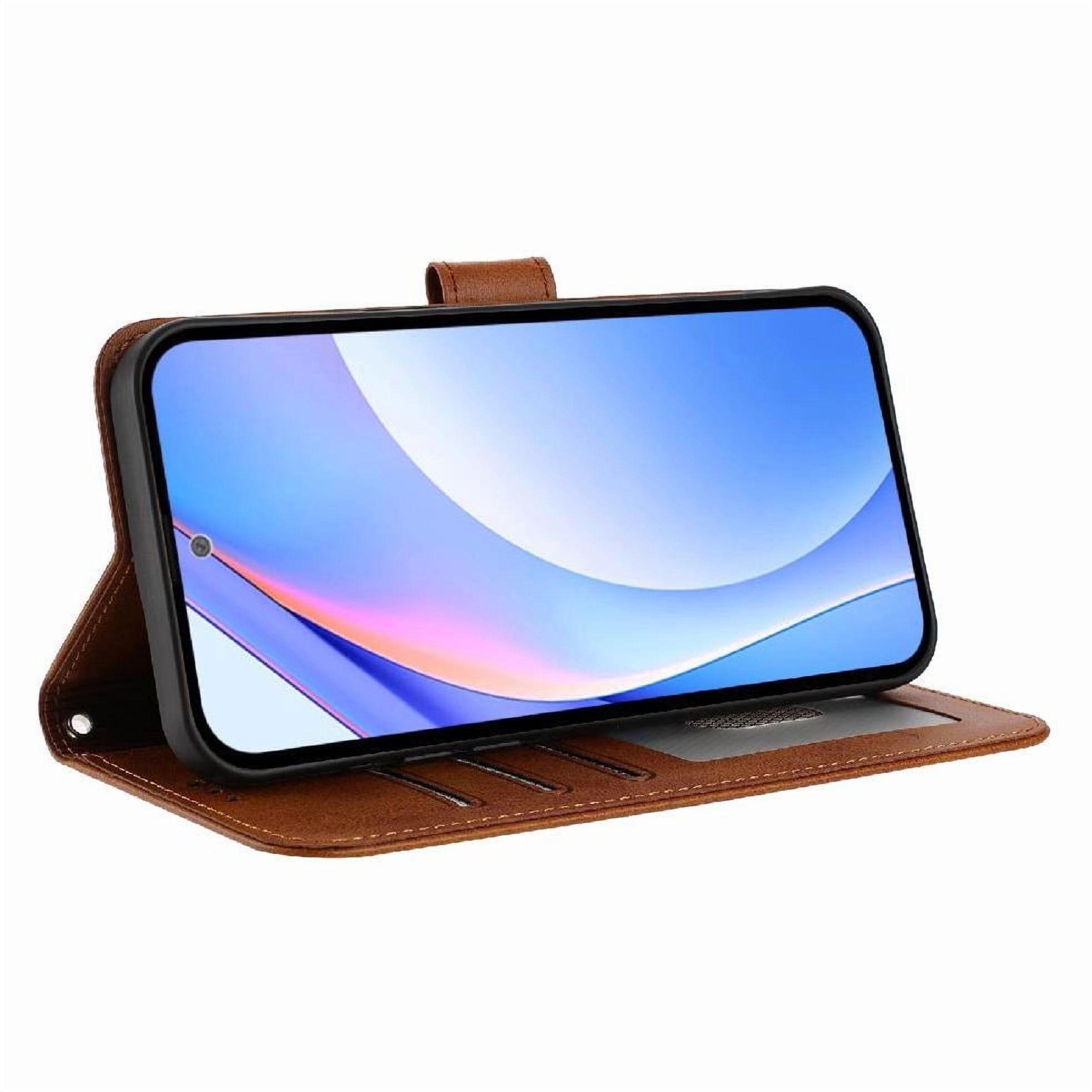 Phone Case for Blu View 5 Pro Rfid Blocking Flip Folio Card Slots Holder Kickstand Pu Leather Magnetic