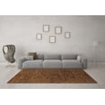thumbnail image 3 of Ahgly Company Indoor Square Abstract Brown Modern Area Rugs, 4' Square, 3 of 4