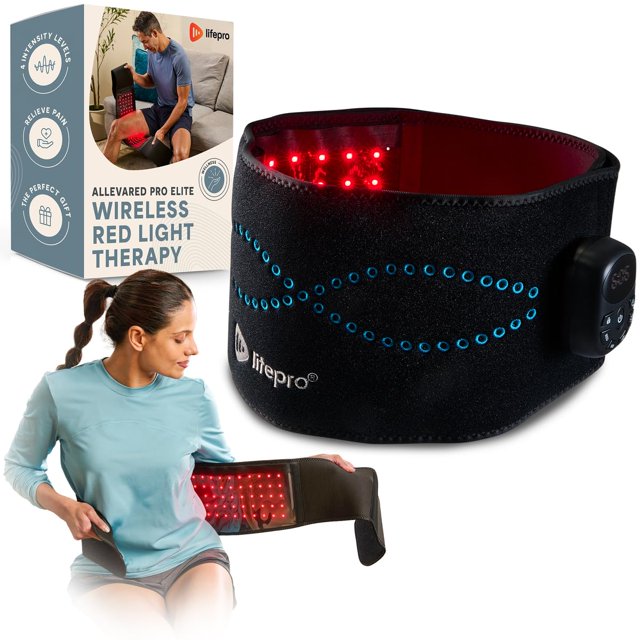 Cinturón de terapia con luz roja Lifepro para la inflamación de los músculos del cuerpo