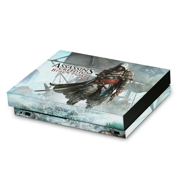 Head Case Designs Officially Licensed Assassin's Creed Black Flag Graphics Edward Kenway Key Art Vinyl Sticker Skin Decal Compatible with Microsoft Xbox One X Console
