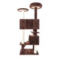 thumbnail image 5 of 52" Solid Cute Sisal Rope Plush Cat Climb Tree Cat Tower Brown, 5 of 8