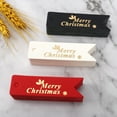 thumbnail image 4 of Etiquetas de regalo de Feliz Navidad, cajas de galletas de caramelo de oro bronceado, etiquetas colgantes, embalaje para fiesta de Navidad, suministros de bricolaje, Navidad Noel, 7 x 2 cm, 50 piezas, 4 of 5