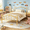 Gold, variant on 4 Ever Winner Twin Metal Bedframe with Heart-Shaped Headboard, Footboard, and Underbed Storage, Pink