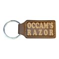 thumbnail image 4 of Keychain - Rectangle - Occams Razor - Leather, 4 of 4
