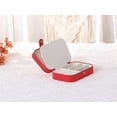 thumbnail image 5 of REGALWOVEN Travel Accessory Box, Small PU Leather Accessory Organizer Case Storage Display Holder for Women Gifts Red, 5 of 7