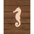 thumbnail image 3 of Robinson, Tamara 20x24 Black Modern Framed Museum Art Print Titled - Nautical Wood Seahorse, 3 of 5