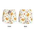thumbnail image 6 of Goofa Squirrel Maple Leaves And Nuts Printed Women 2 in 1 Running Shorts,Quick Dry Athletic Workout Shorts,High Waisted Athletic Shorts with Liner Pockets-, 6 of 9