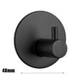 thumbnail image 6 of Ynlkorvg Hooks , Black Style Stainless Hole 4Pcs Hook Home Steel Decoration Bathroom Products Home Essentials Black, 6 of 6