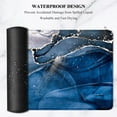 thumbnail image 6 of Large Mouse Pad, XXL Desk Pad, Extened Mousepad 31.5" x 11.8", Non-Slip Rubber Base, Stitched Edges, Superior Surface, Gaming Keyboard Mat, Waterproof Desk Pad, Ink Navy Marble, 6 of 6