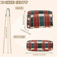 thumbnail image 4 of FORMRS Women Crossbody Purse with Chain Strap Vegan Leather Shoulder Handbag, Vibrant Red Tartan Pattern, 4 of 7